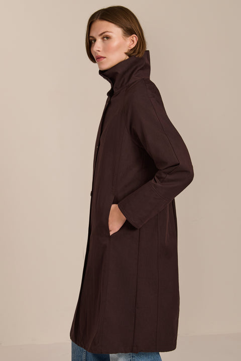 Women's two in one raincoat with removable quilted vest.