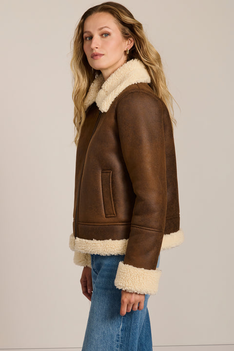 Classic Shearling Aviator Jacket