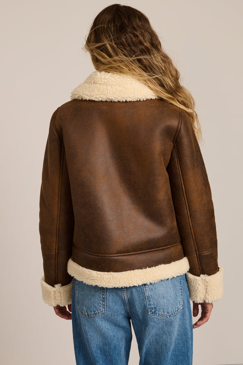 Classic Shearling Aviator Jacket