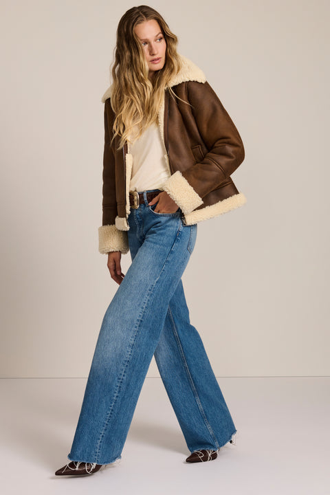 Classic Shearling Aviator Jacket