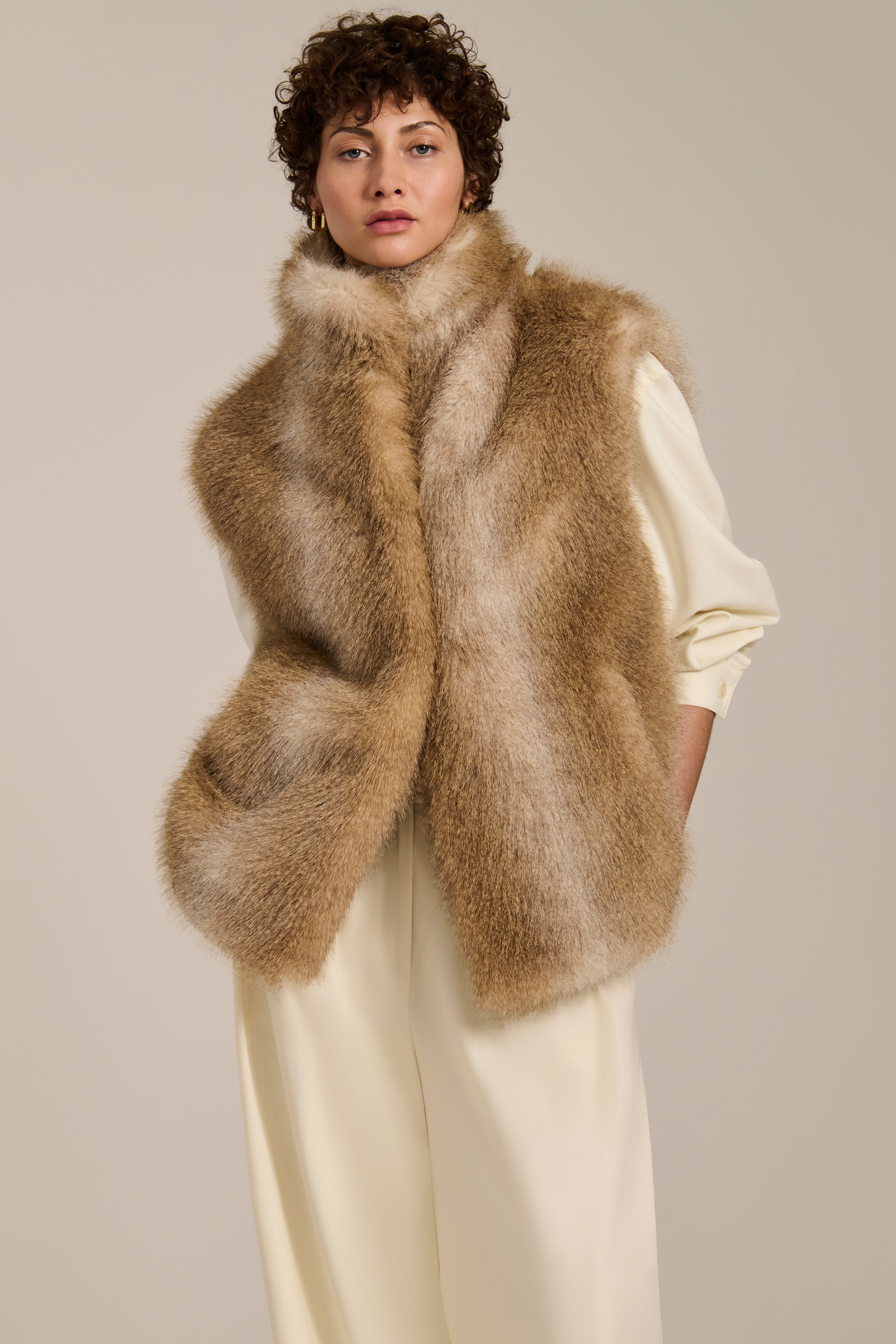 Camille Faux Fur Vest – Bernardo
