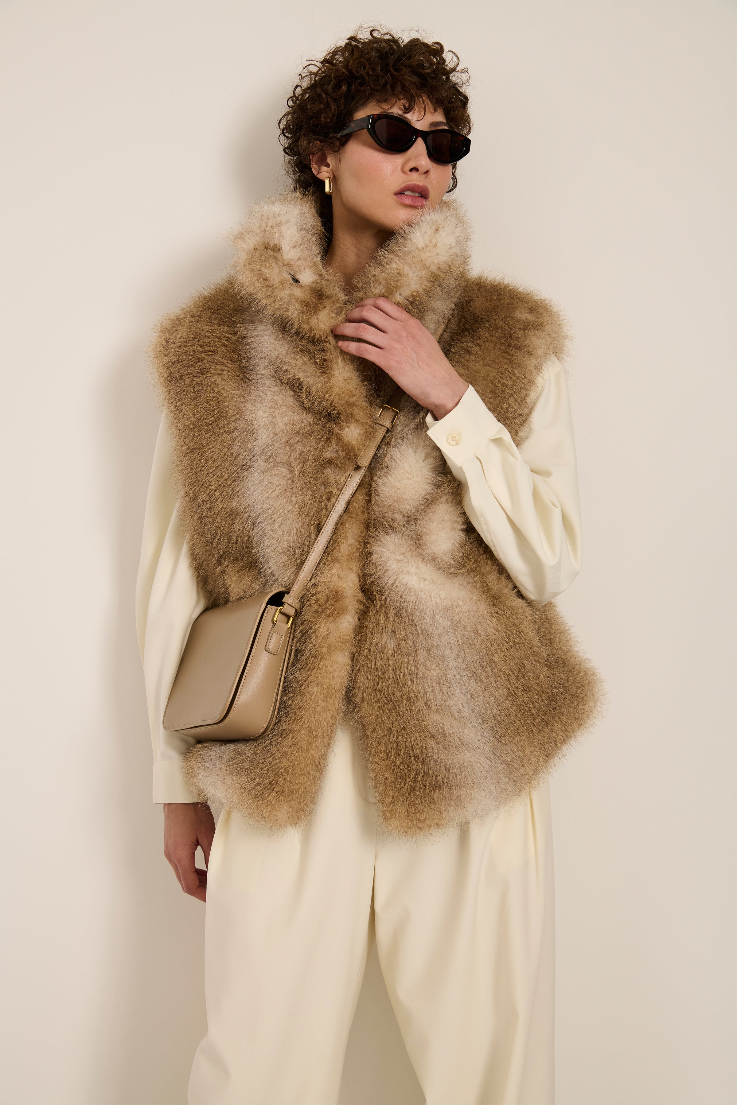 Camille Faux Fur Vest – Bernardo