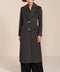 classic  wool coat with calf length cut and patch pockets ideal for adding sophistication to everyday outfits