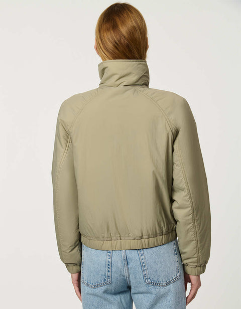 Women’s lightweight cloudweight jacket with a clean, modern silhouette for transitional weather.
