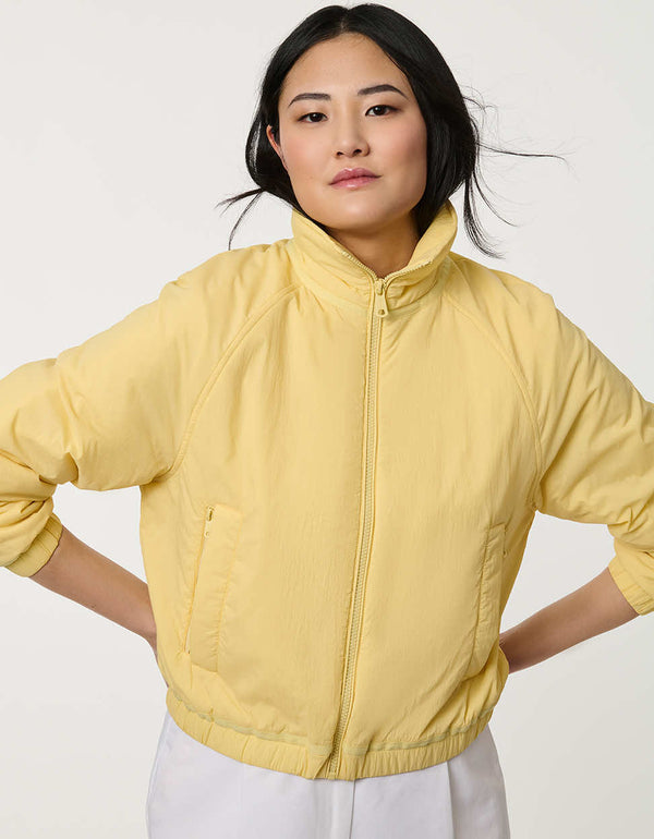 Women’s lightweight cloudweight jacket with a clean, modern silhouette for transitional weather.