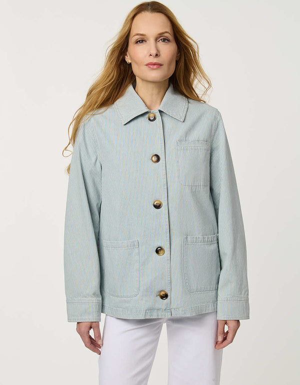 Dockside Striped Denim Jacket