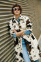 Dakota Cow Print Car Coat