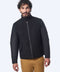 mens cityline jacket with minimalist design faux suede collar and side pockets perfect for cooler days