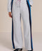 Bold stripes give the laid-back wide-leg pant a graphic new attitude. An easy drawstring waist and fluid scuba construction balance comfort with a clean, polished finish. Pair it with the coordinating Soft Scuba Quarter-Zip for an elevated take on the matching leisure set.