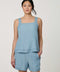 Soft Denim Tie-Back Tank