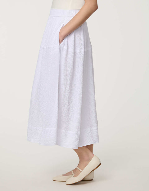 Textured Midi Skirt