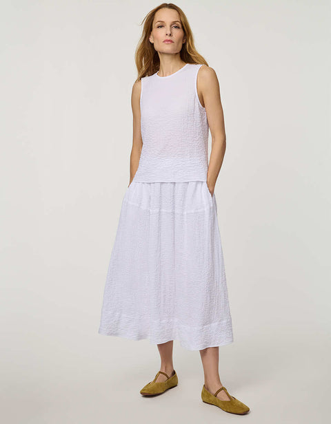 Textured Midi Skirt