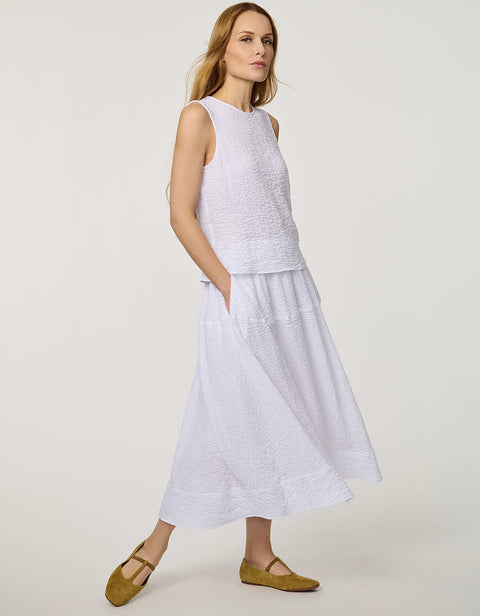 Textured Midi Skirt