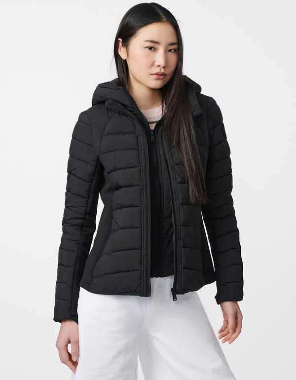 zip off vest puffer with sustainable filler that is eco friendly as well as stylish