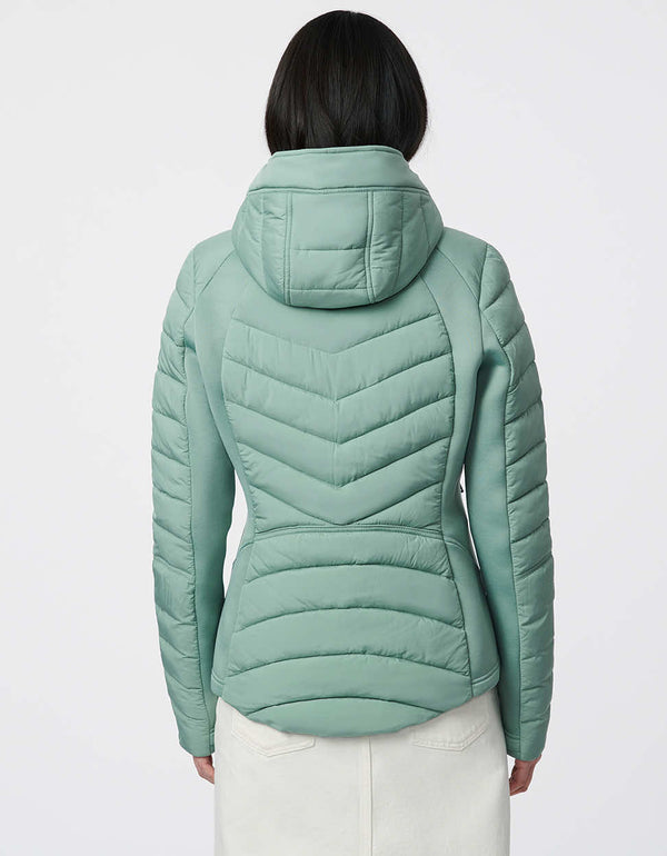 zip off vest puffer jacket that is water resistant and fashionable for women