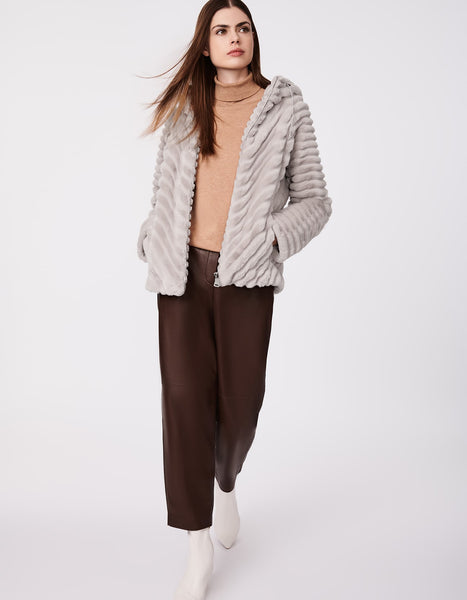 Everyday Luxe Vegan Fur Jacket - Powder Grey - Bernardo