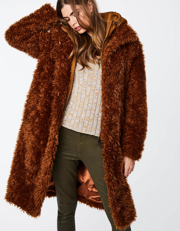 make this affordable high quality brown fur coat for women your statement piece for your next ootds