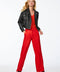 womens black faux leather jacket that is cool and motorcycle jacket designed with a slightly roomy body