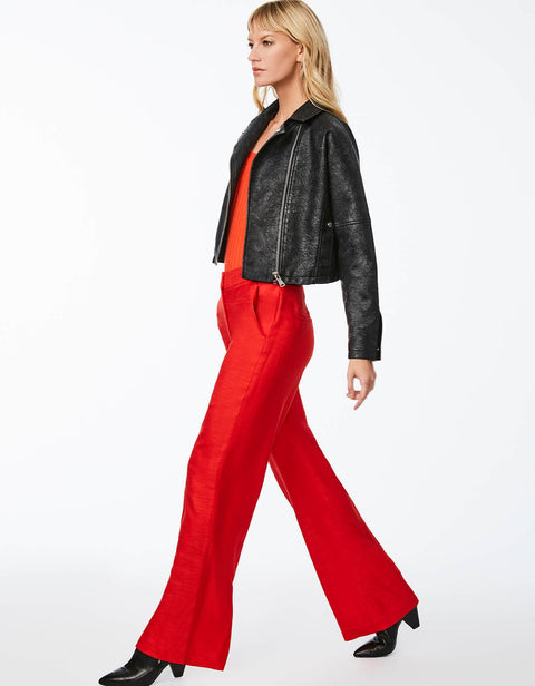style all you want vegan leather jacket with snap flap pockets and affordably high quality