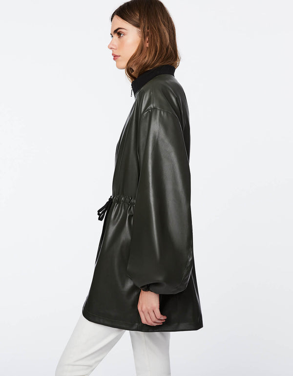 buy best affordable everyday jackets for women in the United States in a black faux leather design