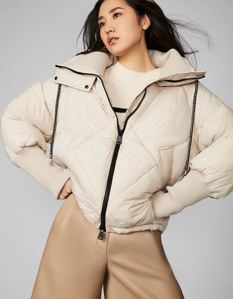 best non fast fashion stores bernardo fashions exclusive white oversized sleeping bag puffer jacket