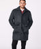 mens winter wool coat is warm with sustainable EcoPlume insulation and oversized patch pockets in a classic style easy fit