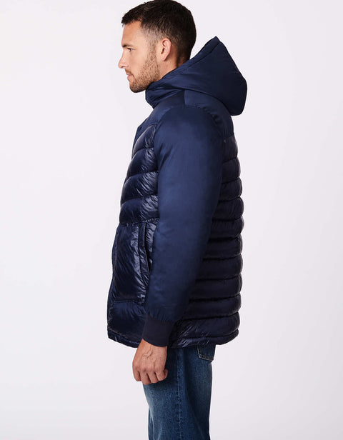 ski jacket for men in navy blue for winter fashion