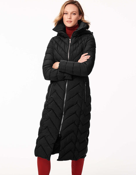 Paula Chevron Quilted Leather Puffer Coat – Wolfie Premium Outerwear