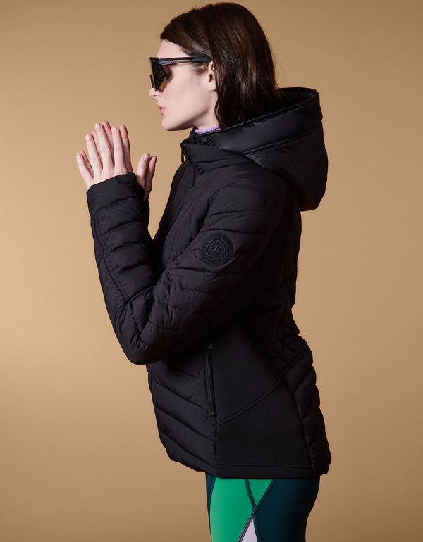 lightweight ski inspired puffer jacket as latest trendy outerwear this 2022 winter
