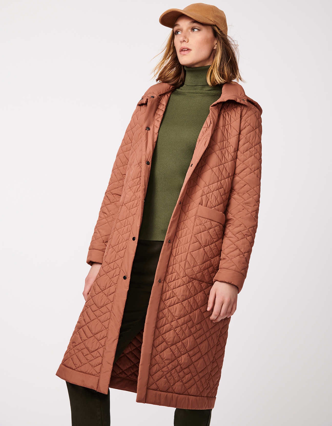 Moves Long Quilted Puffer Coat - Oversized Fit