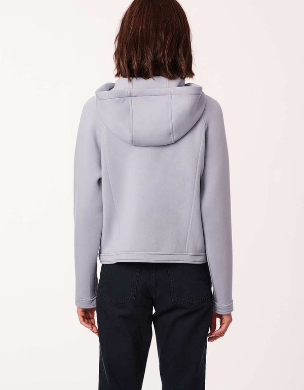 casual everyday jacket in gray for on the go errands or anytime you need  a soft easy lightweight layer