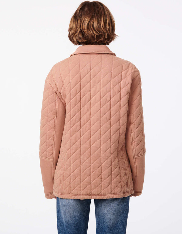 spring womens clothes oversized winter jacket in peach colored with patch pockets and button up styling