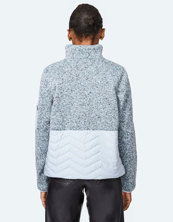 elevate your style with this fun and cheery grey puffer jacket for multi season wear