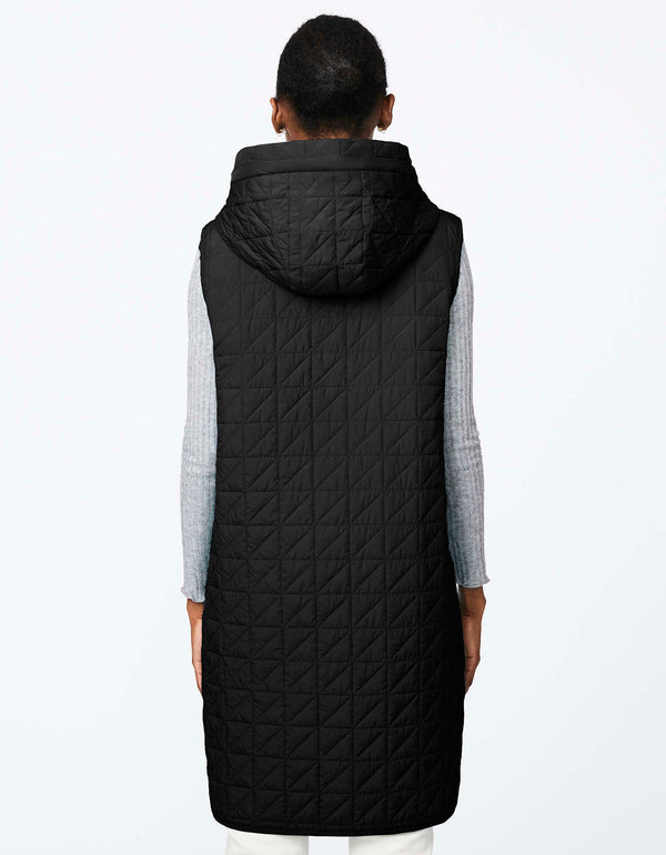 black puffer vest thats lightweight and versatile is perfect for layering