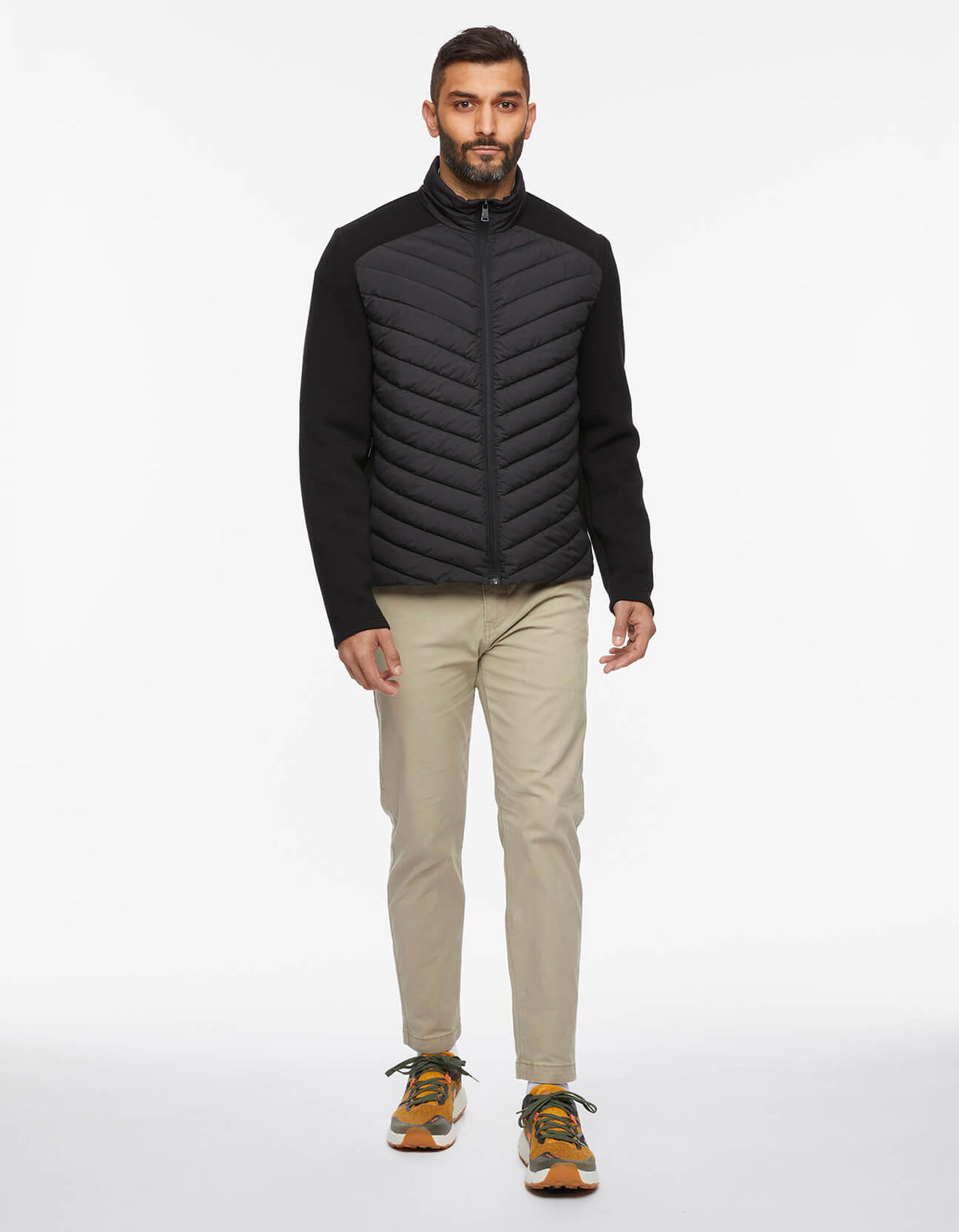 s Modern Neoprene Puffer Jacket