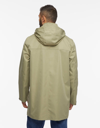 Rain jacket with store hoodie